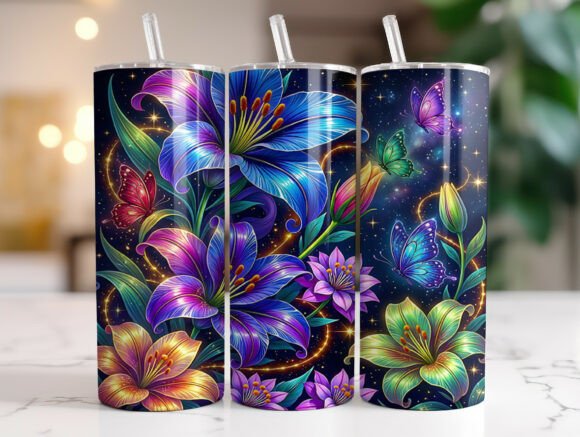 Butterfly Floral Glow 20oz Tumbler Wrap Review