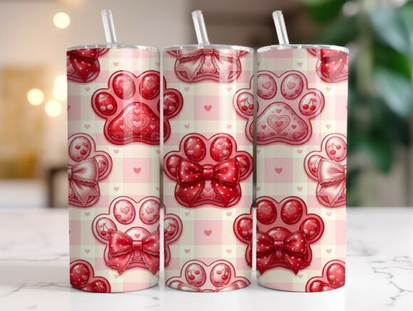 Coquette Dog Paw Valentine Tumbler Wrap Review