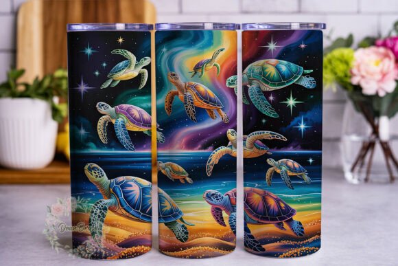 Cosmic Turtle Ocean 20oz Tumbler Wrap Review