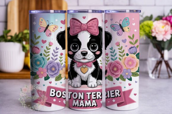 Cute Boston Terrier Mama 20oz Tumbler Wr