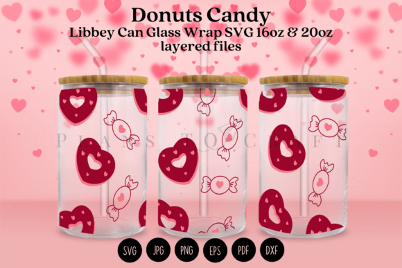 Donuts Candy Valentine Libbey Glass Wrap Review
