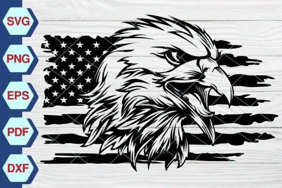 Eagle Through Flag SVG Review for Real Embroidery
