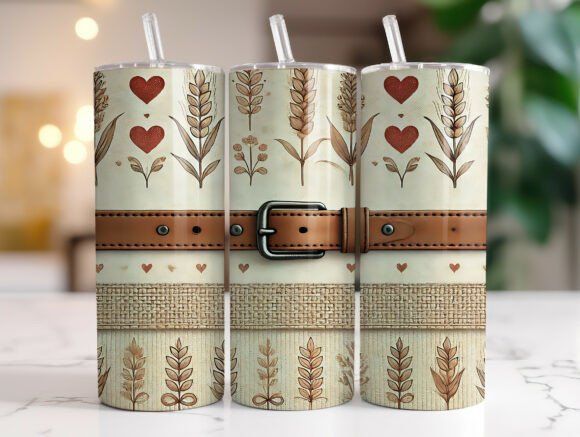 Farmhouse Valentine Wheat Heart Tumbler Review
