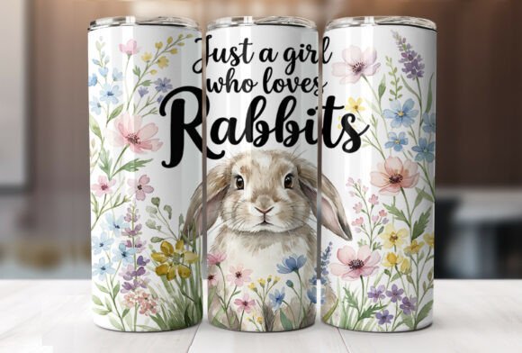 Floral Bunny Rabbit Quote Tumbler Wrap Review