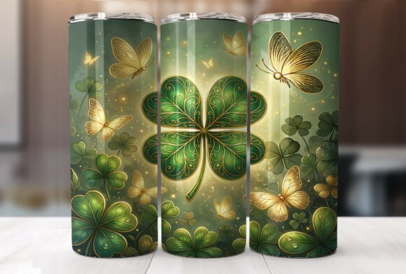 Golden Shamrock Butterfly Tumbler Wrap Review