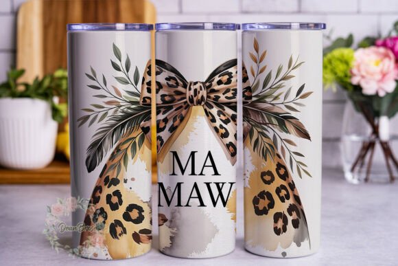 Leopard Bow Mama Skinny Tumbler Design Review