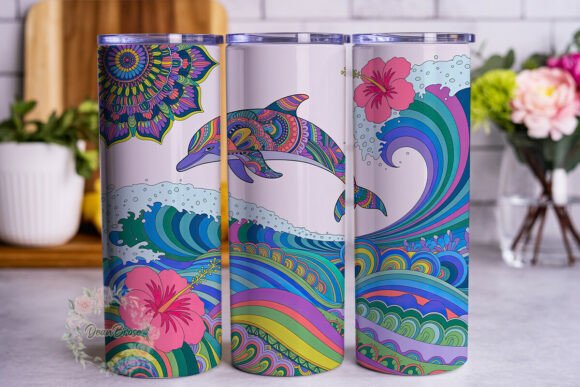 Mandala Dolphin Hibiscus 20oz Tumbler Wr Review