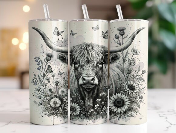 Monochrome Cow Wildflower Tumbler Wrap Review
