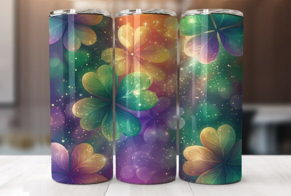 Mystical Lucky Shamrock Glow Tumbler PNG Review