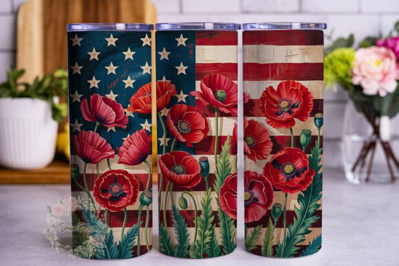 Patriotic Poppy 20oz Tumbler Wrap Review