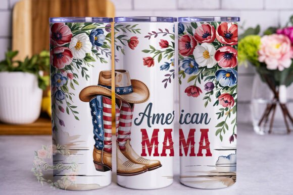 Rustic American Mama Floral 20oz Skinny Review