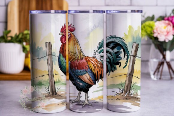 Rustic Rooster Watercolor Embroidery Review