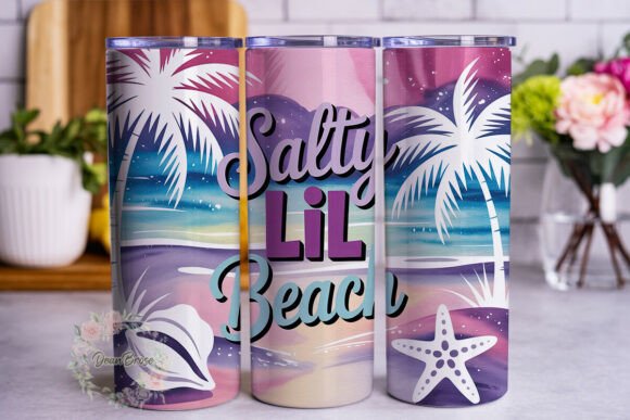 Salty Beach Vibes Gradient Tumbler Wrap Review