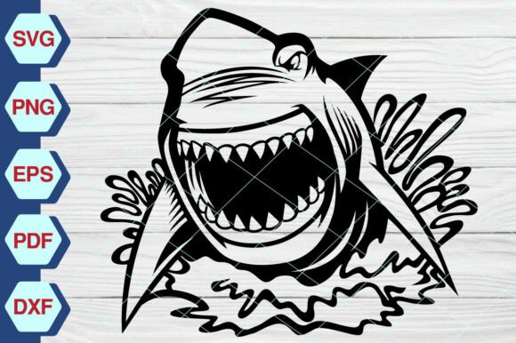 Shark in the Ocean SVG, Shark SVG-EP321