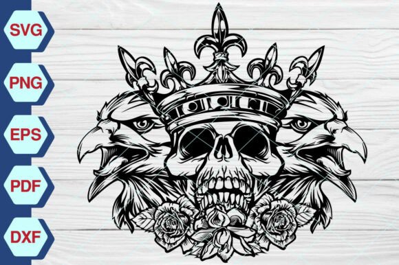 Skull King with Eagle SVG EP-324: A Designer's Real-World Review