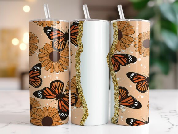 Sunflower Monarch Butterfly Tumbler Wrap Review