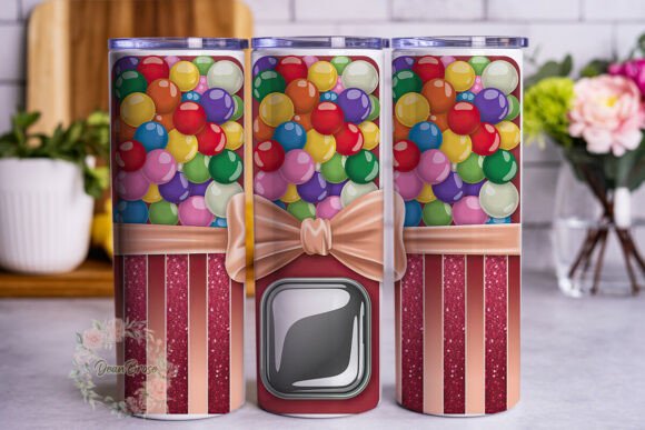 Vibrant Gumball Glitter 20oz Tumbler Review